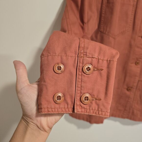 Vintage Cabelas Chore Barn Jacket Large Women Western Outdoor 90s Cottage Casual - Picture 5 of 9